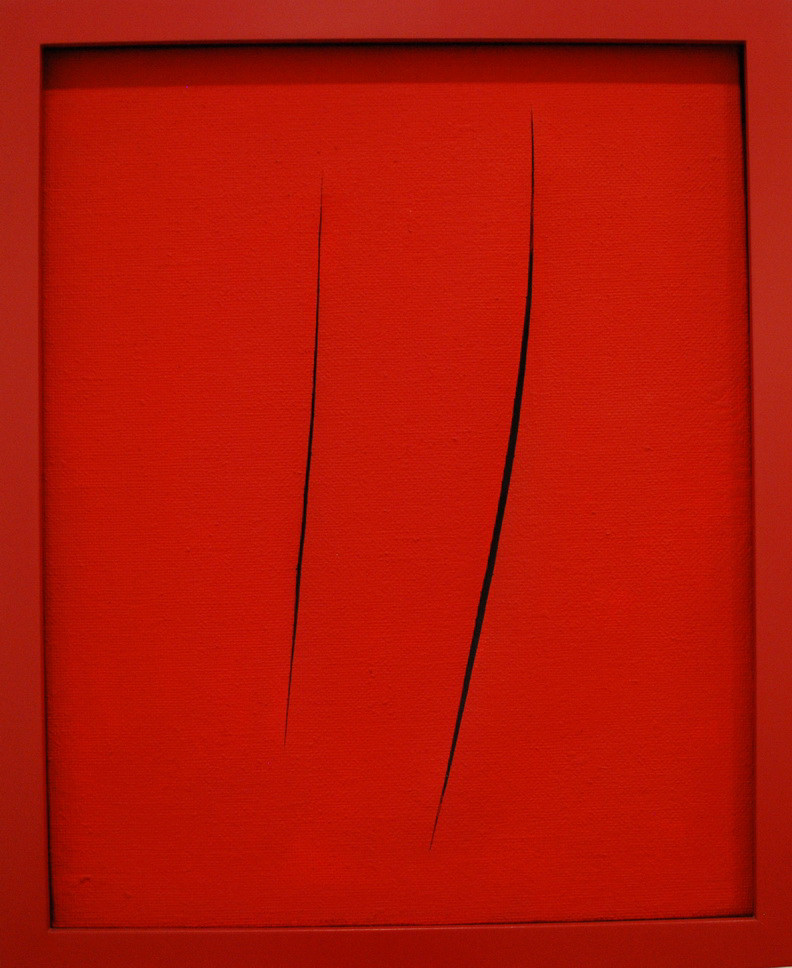 GAM - LINGUAGGIO_044.JPG - LUCIO FONTANA - Rosario di Santa Fe (Argentina) 1899-Comabbio (VA) 1968 - ATTESE (1968)